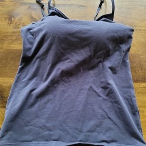Modern bra Movement Blue Cami tank with built in NWOT